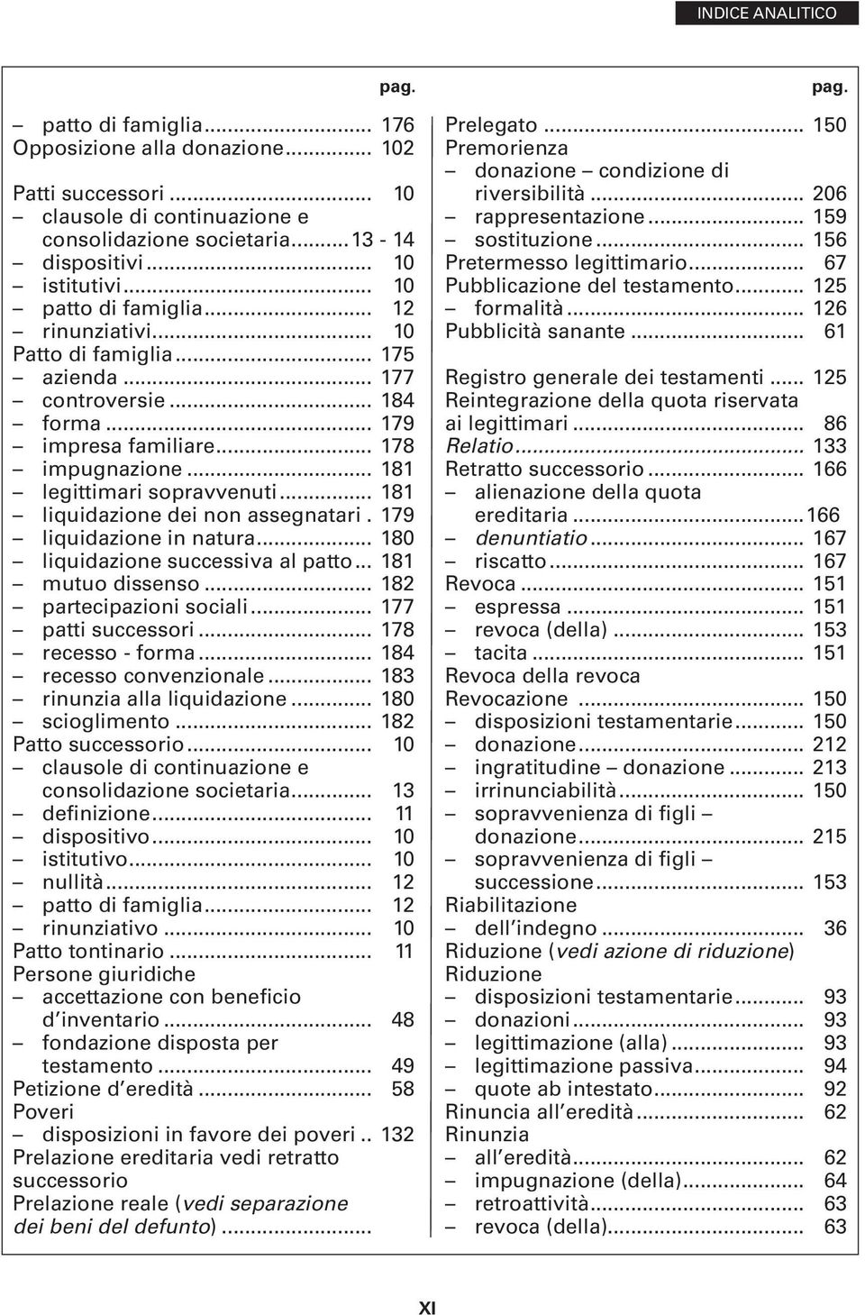 .. 181 liquidazione dei non assegnatari.. 179 liquidazione in natura... 180 liquidazione successiva al patto... 181 mutuo dissenso... 182 partecipazioni sociali... 177 patti successori.