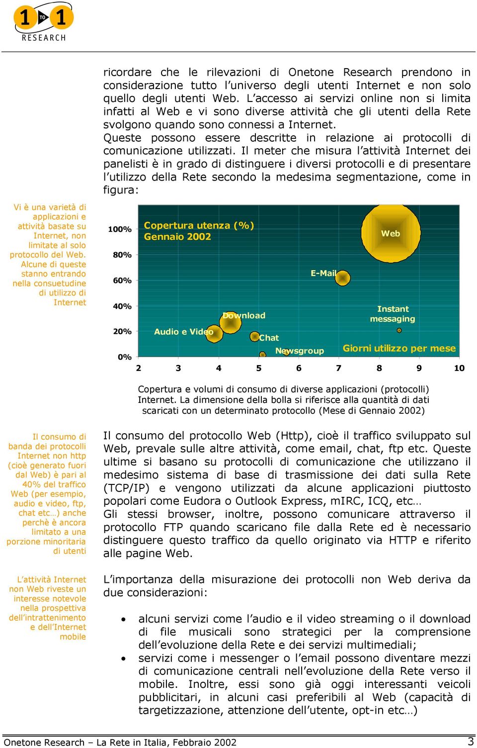 Queste possono essere descritte in relazione ai protocolli di comunicazione utilizzati.