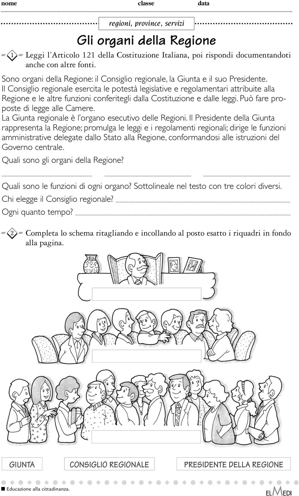 Il Consiglio regionale esercita le potestà legislative e regolamentari attribuite alla Regione e le altre funzioni conferitegli dalla Costituzione e dalle leggi.