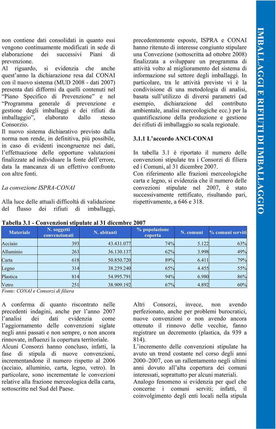 nel Programma generale di prevenzione e gestione degli imballaggi e dei rifiuti da imballaggio, elaborato dallo stesso Consorzio.