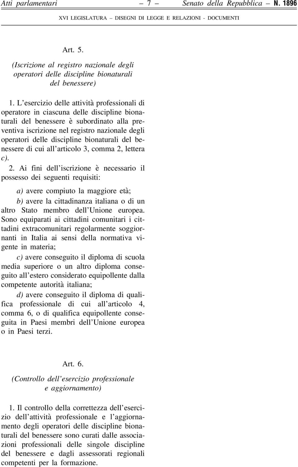 discipline bionaturali del benessere di cui all articolo 3, comma 2,