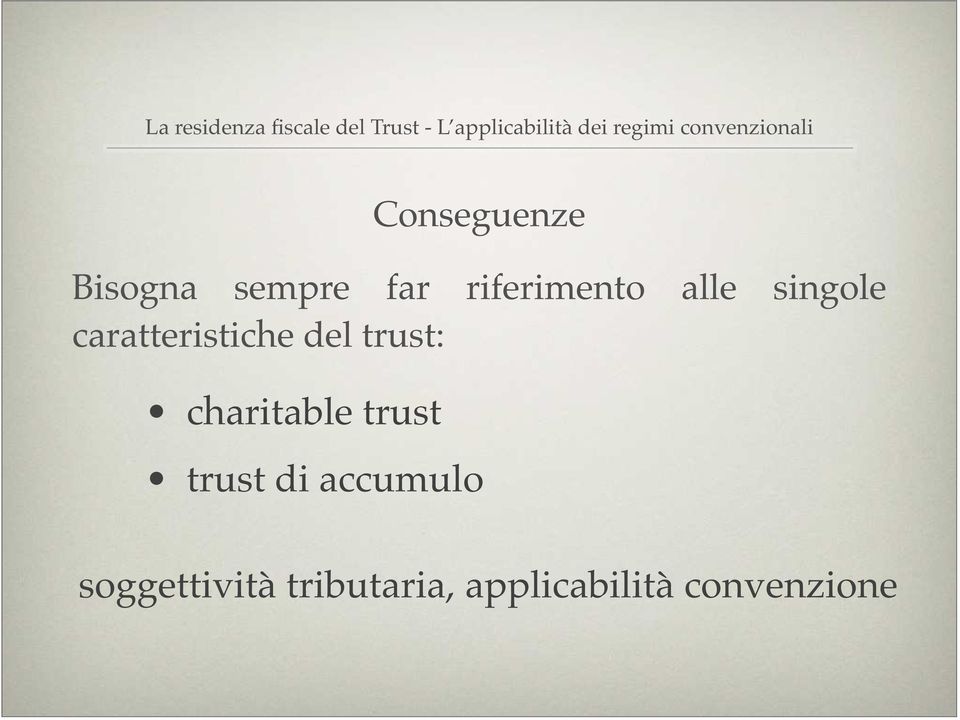 del trust: charitable trust trust di