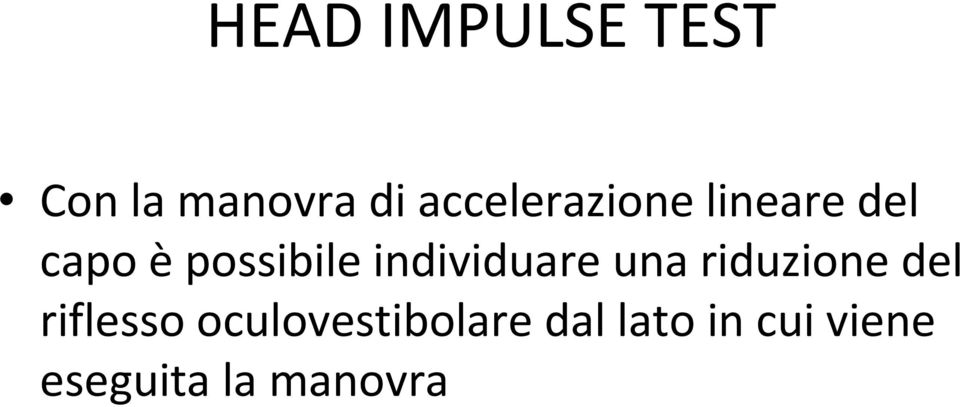 individuare una riduzione del riflesso