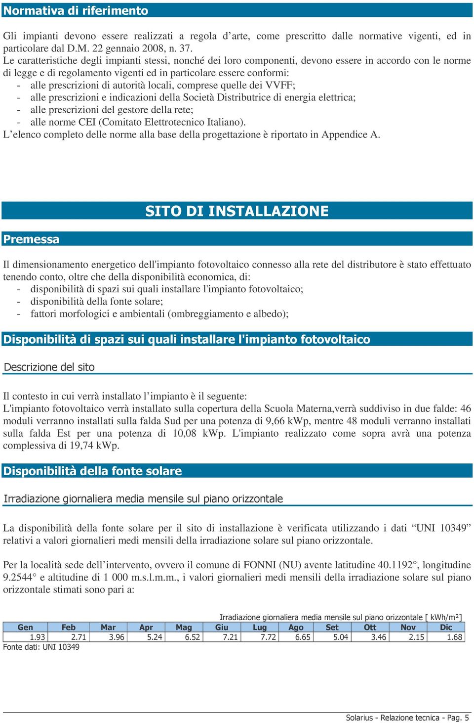 autorità locali, comprese quelle dei VVFF; - alle prescrizioni e indicazioni della Società Distributrice di energia elettrica; - alle prescrizioni del gestore della rete; - alle norme CEI (Comitato