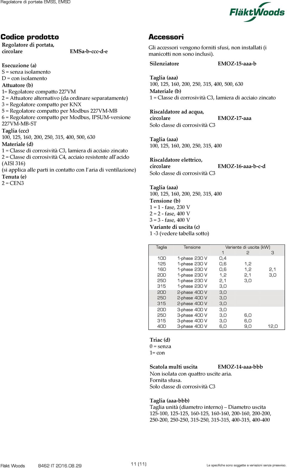 Regolatore compatto per Modbus 7VM-MB = Regolatore compatto per Modbus, IPSUM-versione 7VM-MB-ST (ccc) 00, 5, 0, 00, 50, 5,,, 0 Materiale (d) = Classe di corrosività C, lamiera di acciaio zincato =