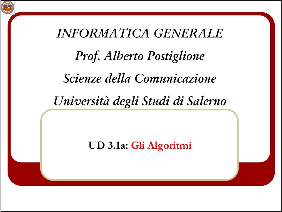 della Comunicazione Università