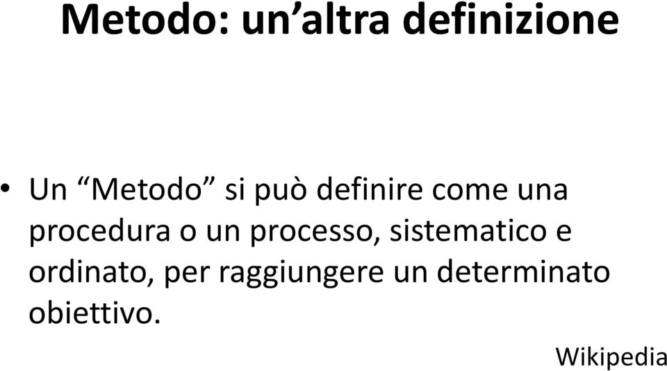 processo, sistematico e ordinato, per