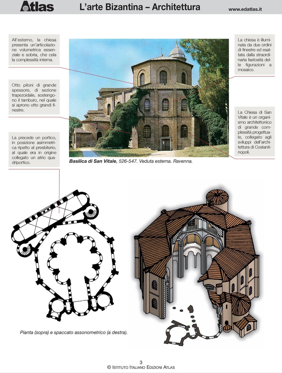 Otto piloni di grande spessore, di sezione trapezoidale, sostengono il tamburo, nel quale si aprono otto grandi finestre.