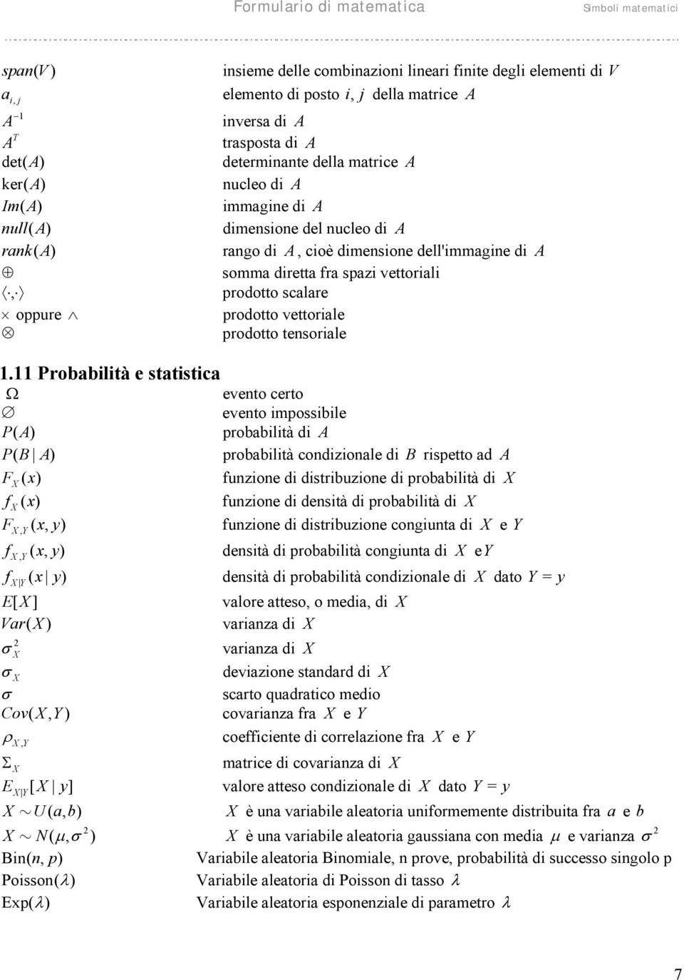 d, coè dmesoe dell'mmge d somm drett fr spz vettorl, prodotto sclre oppure prodotto vettorle prodotto tesorle.