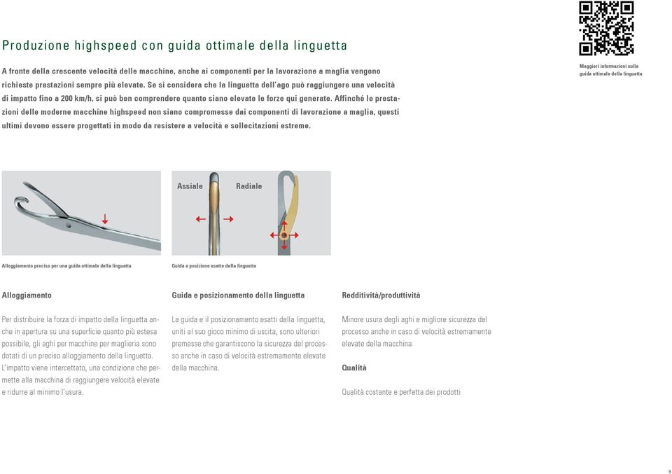 Affinché le prestazioni delle moderne macchine highspeed non siano compromesse dai componenti di lavorazione a maglia, questi ultimi devono essere progettati in modo da resistere a velocità e