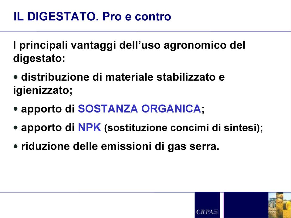 digestato: distribuzione di materiale stabilizzato e