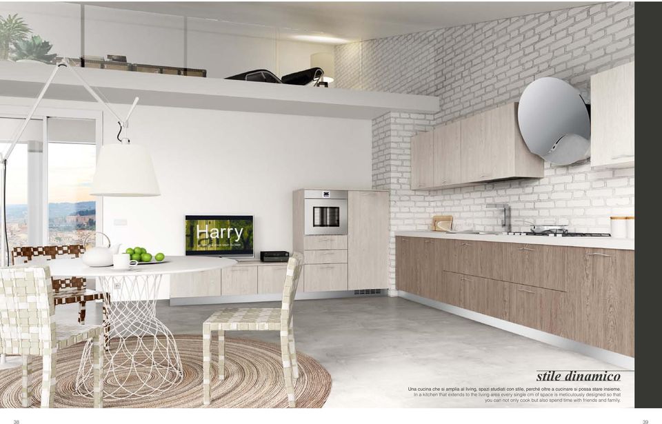 In a kitchen that extends to the living area every single cm of space is