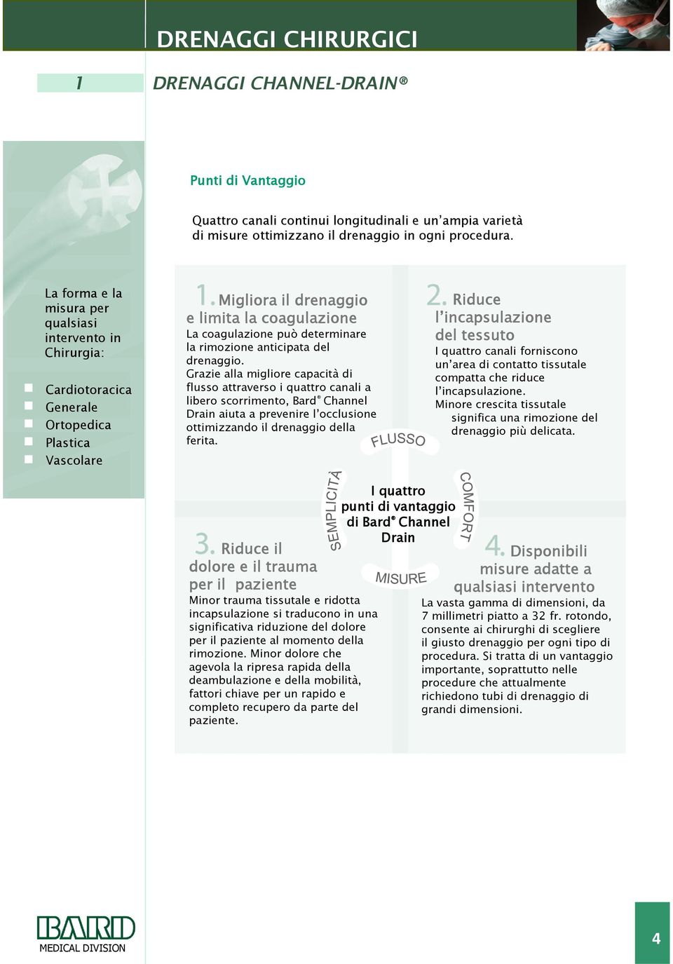 rimozione anticipata del drenaggio.