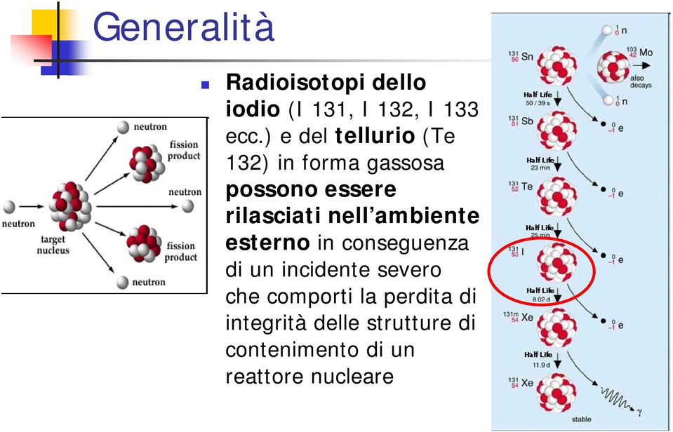 nell ambiente esterno in conseguenza di un incidente severo che