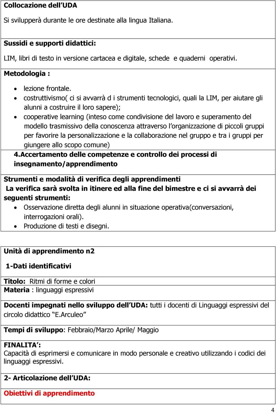 costruttivismo( ci si avvarrà d i strumenti tecnologici, quali la LIM, per aiutare gli alunni a costruire il loro sapere); cooperative learning (inteso come condivisione del lavoro e superamento del