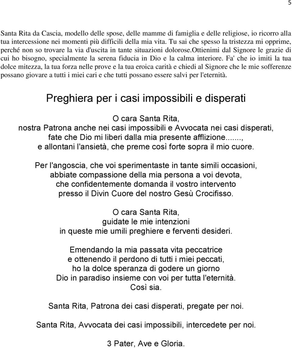 Santa Rita Da Cascia La Santa Avvocata Dei Casi Impossibili Pdf Free Download