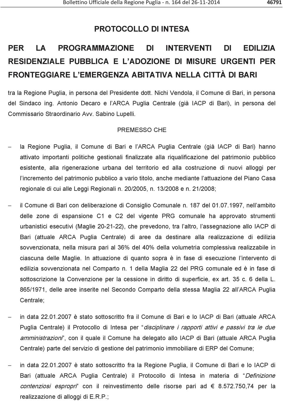 Regione Puglia n.