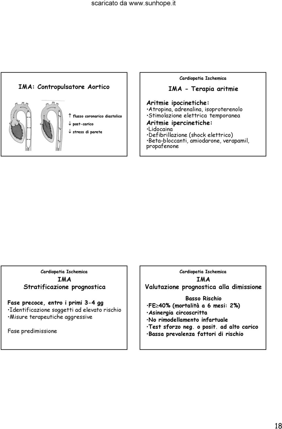 prognostica Fase precoce, entro i primi 3-4 gg Identificazione soggetti ad elevato rischio Misure terapeutiche aggressive Fase predimissione IMA Valutazione prognostica alla