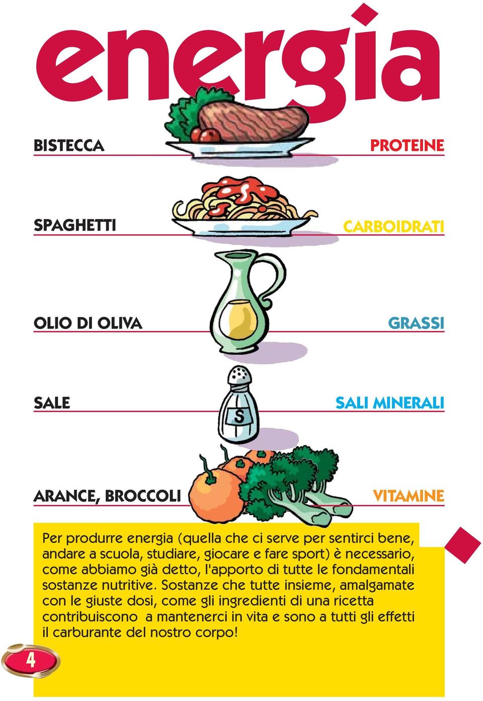 abbiamo già detto, l'apporto di tutte le fondamentali sostanze nutritive.