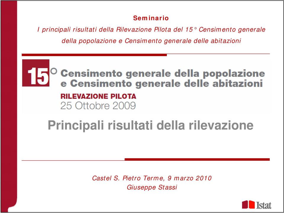 generale delle abitazioni Principali risultati della