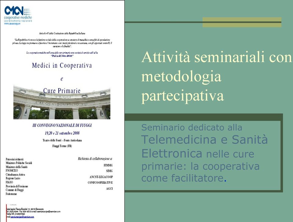 Telemedicina e Sanità Elettronica nelle