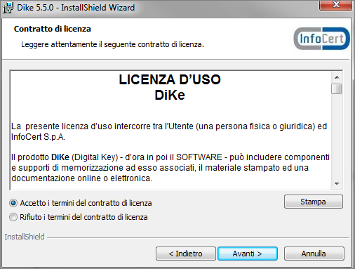 2. Installazione e primo utilizzo DIKE_IC Per installare DiKe, seguire i seguenti passi: prendere visione della licenza d'uso scaricare il Manuale per l'installazione di DiKe Per