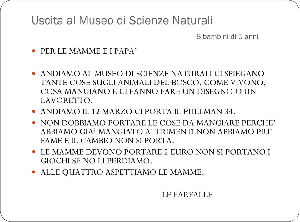 ANDIAMO IL 12 MARZO CI PORTA IL PULLMAN 34.