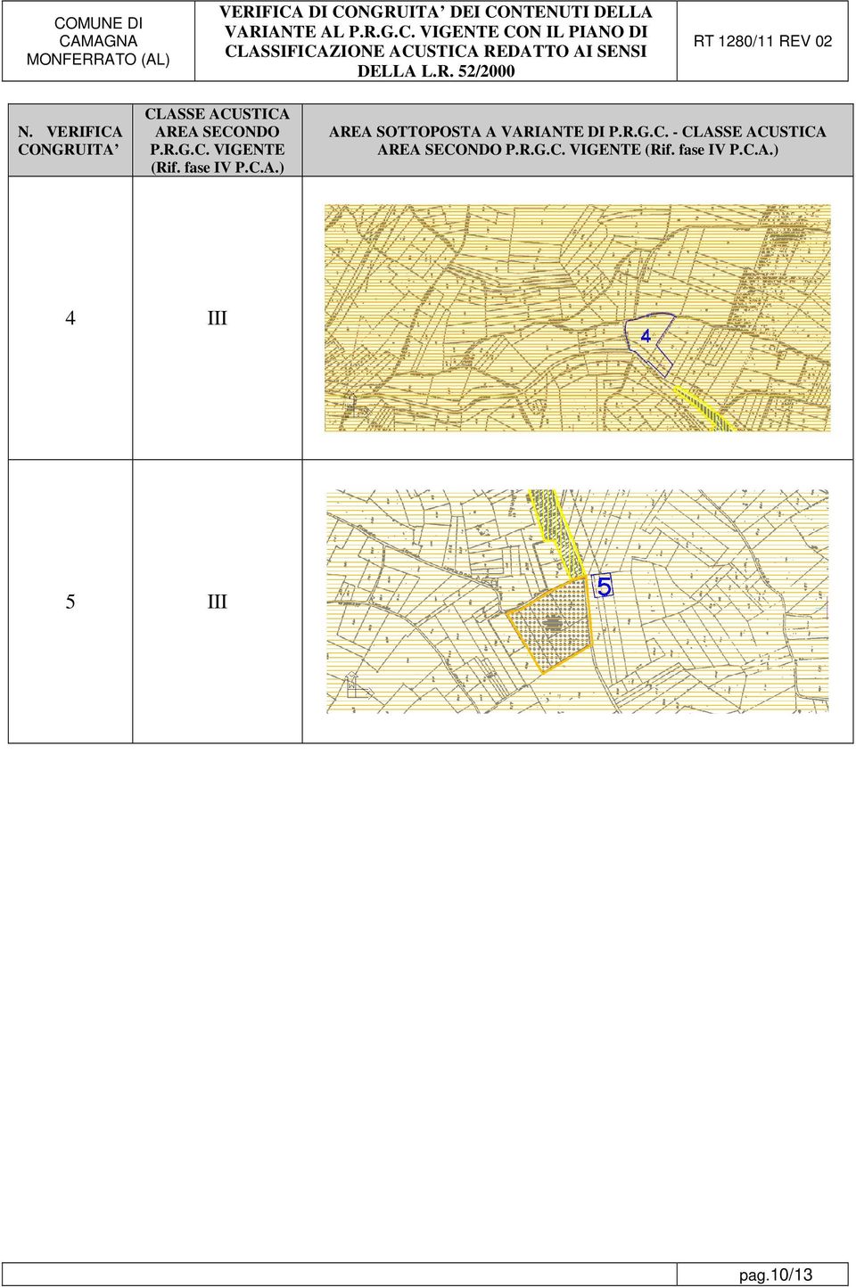 R.G.C. VIGENTE (Rif. fase IV P.C.A.) 4 III 5 III pag.