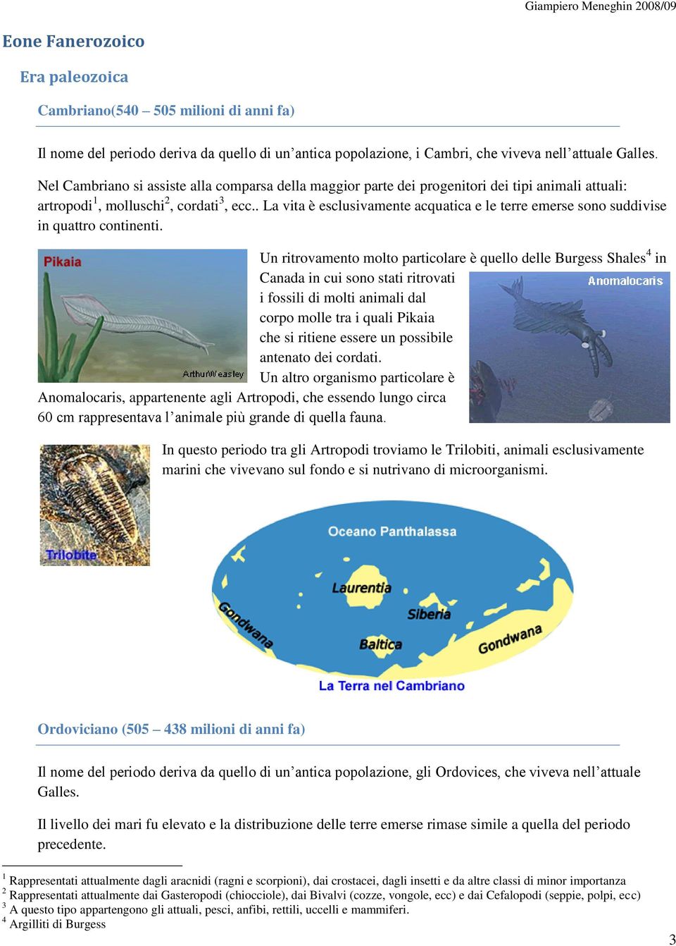 . La vita è esclusivamente acquatica e le terre emerse sono suddivise in quattro continenti.