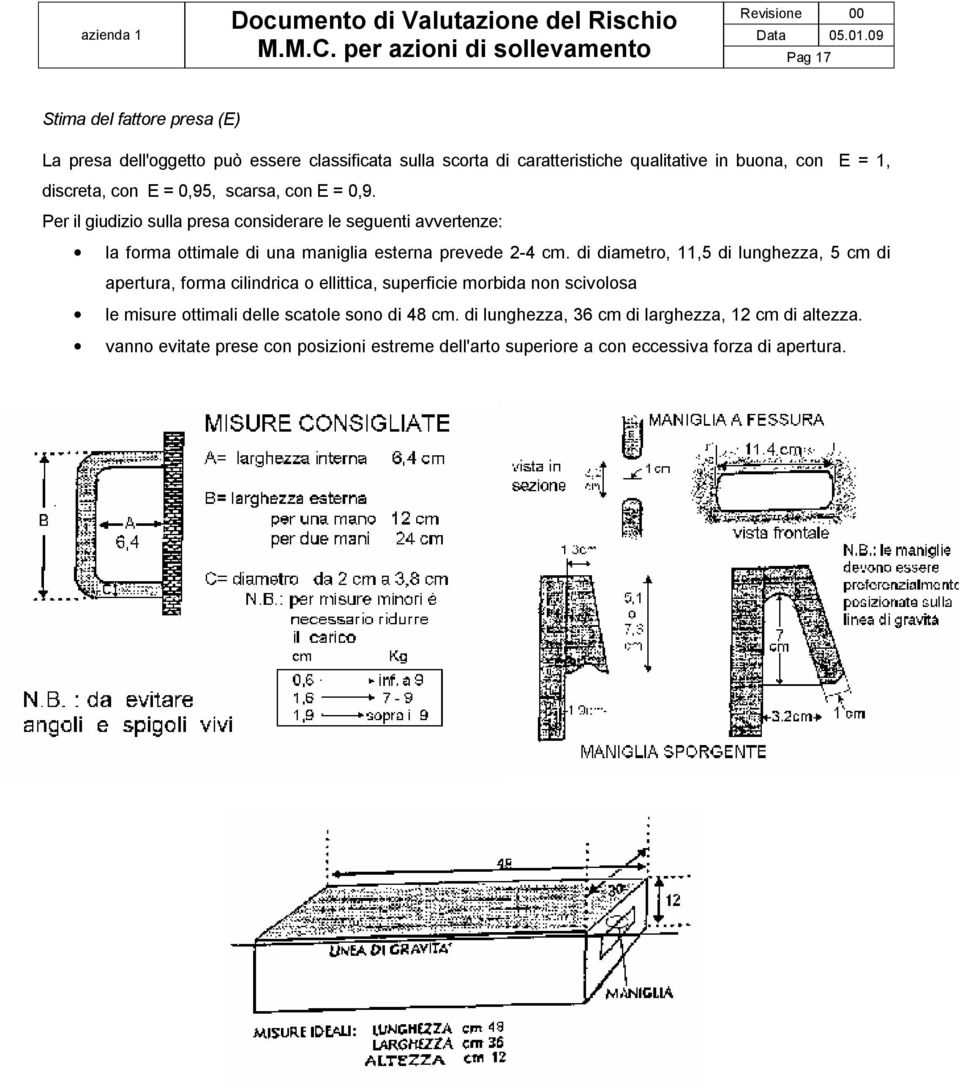 con E = 1, discreta, con E = 0,95, scarsa, con E = 0,9.