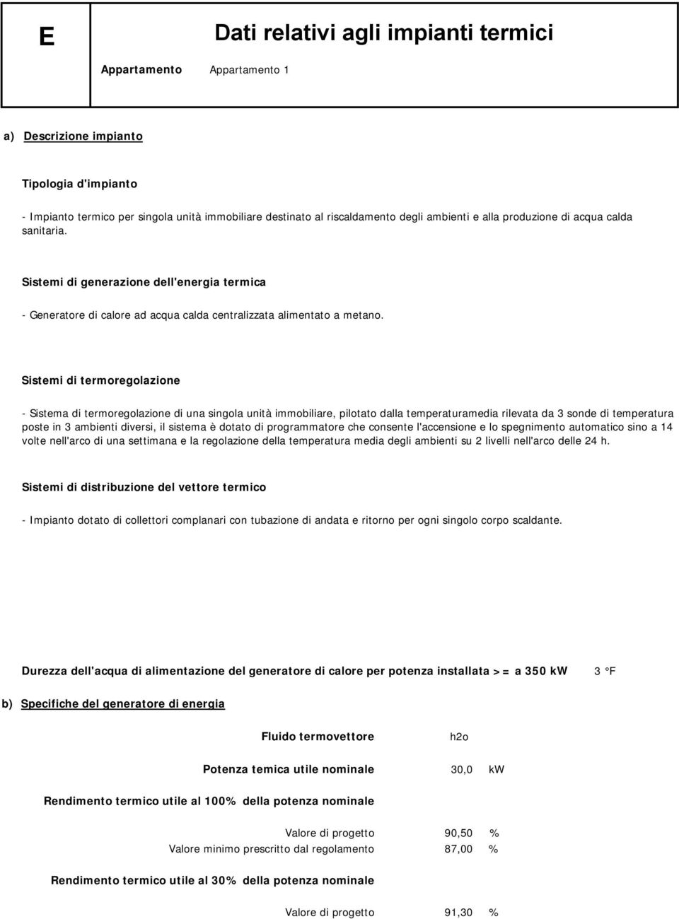 Sistemi di termoregolazione - Sistema di termoregolazione di una singola unità immobiliare, pilotato dalla temperaturamedia rilevata da 3 sonde di temperatura poste in 3 ambienti diversi, il sistema