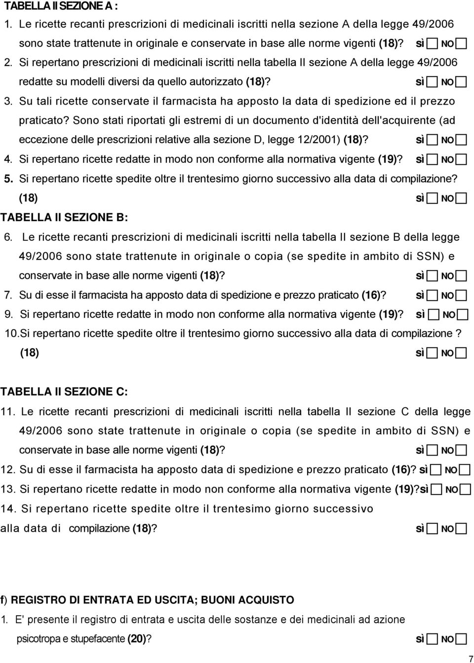 Su tali ricette conservate il farmacista ha apposto la data di spedizione ed il prezzo praticato?