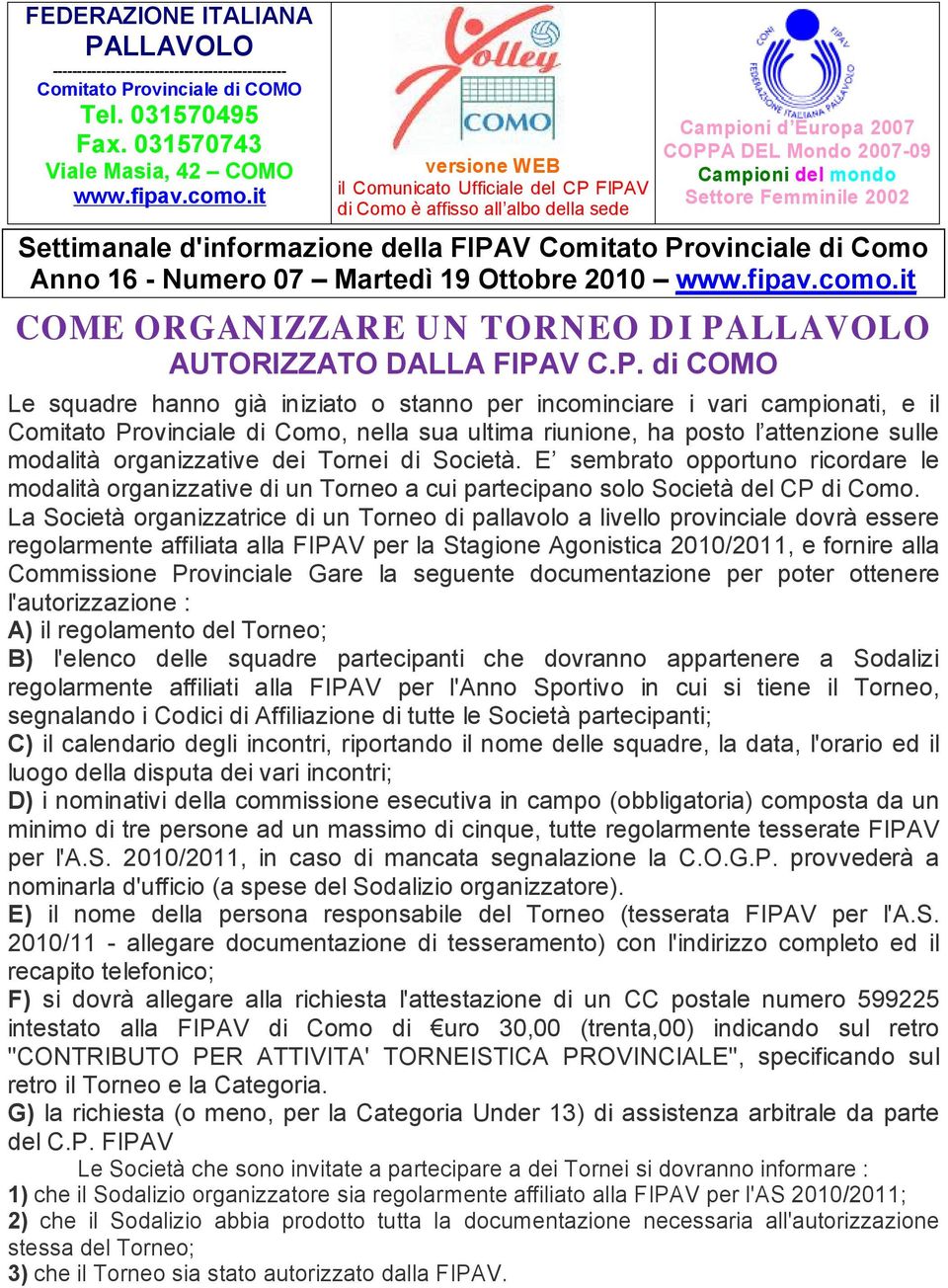 d'informazione della FIPA