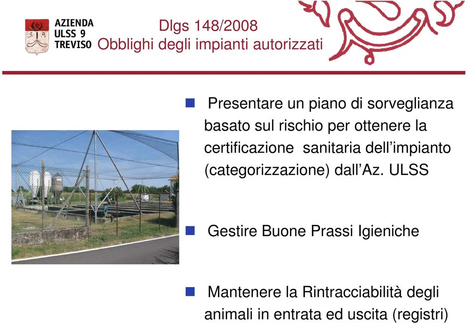 dell impianto (categorizzazione) dall Az.