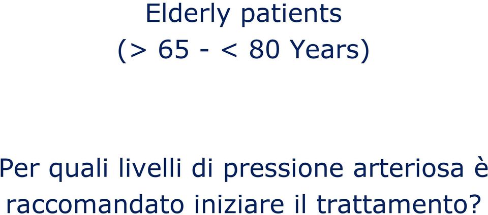 pressione arteriosa è