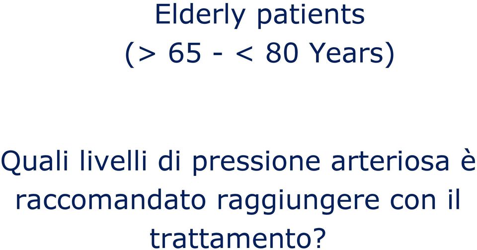 pressione arteriosa è