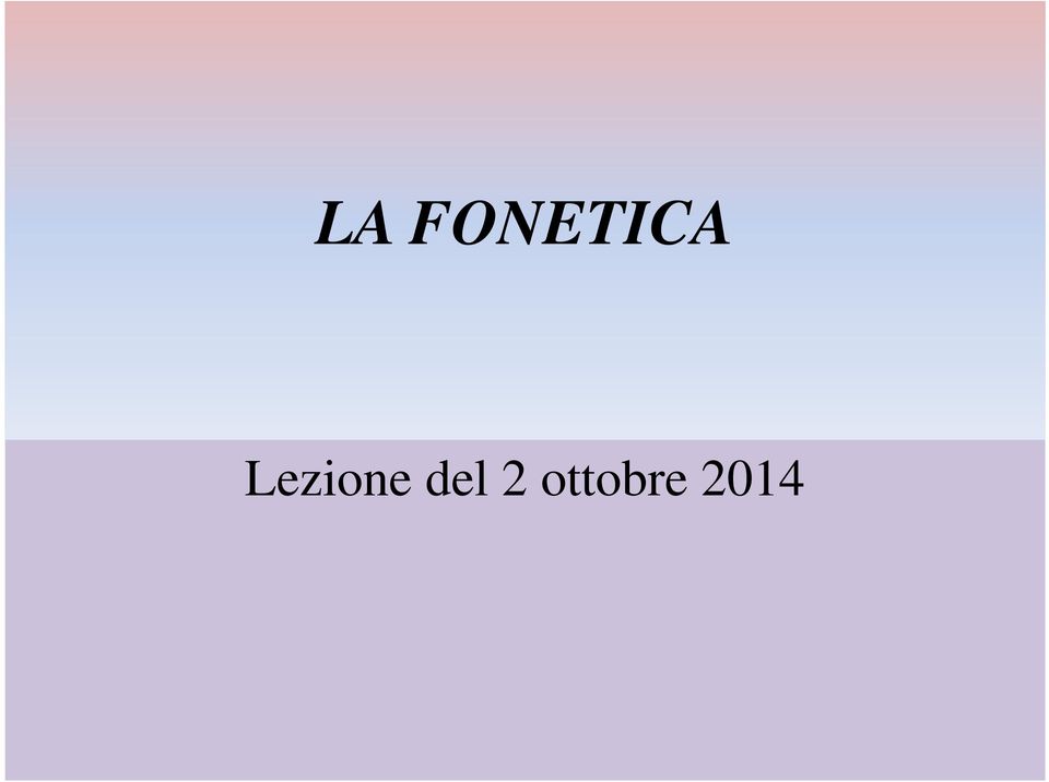 Lezione