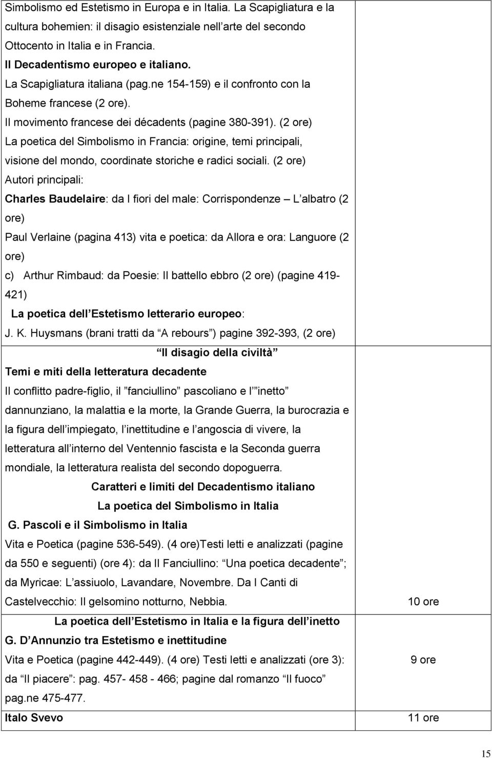 (2 ore) La poetica del Simbolismo in Francia: origine, temi principali, visione del mondo, coordinate storiche e radici sociali.