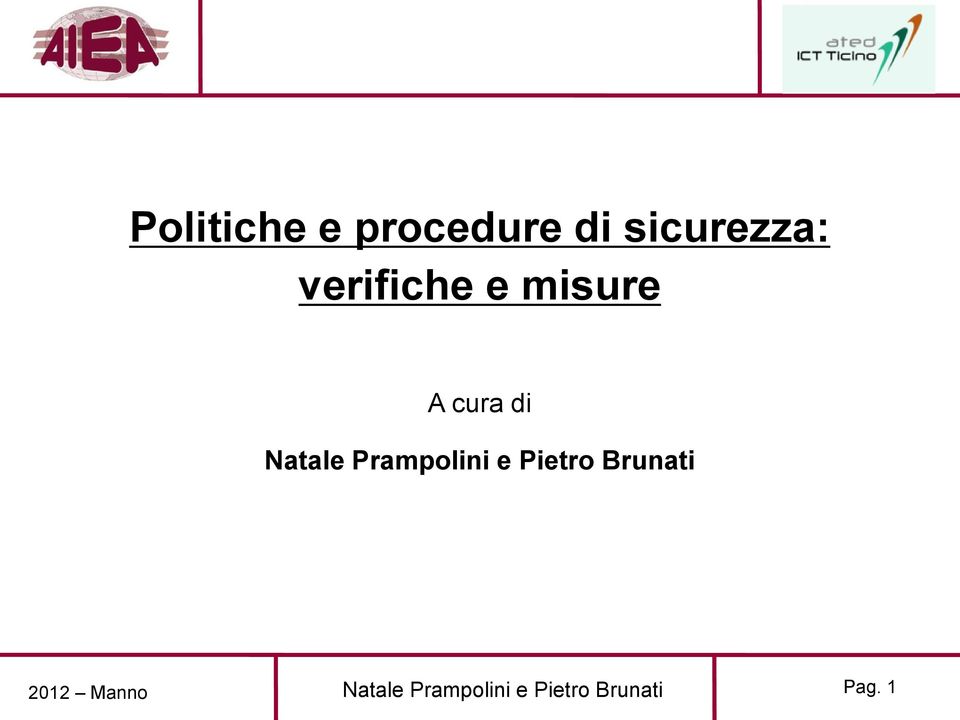 sicurezza: verifiche