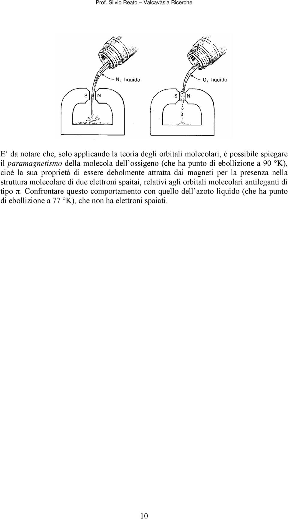 dai magneti per la presenza nella struttura molecolare di due elettroni spaitai, relativi agli orbitali molecolari antileganti di tipo