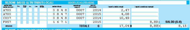 2.1.2 CREDITO DA ADDIZIONALE COMUNALE Se dall elaborazioni delle paghe mensili scaturisce un credito di addizionale comunale il programma in automatico provvederà al recupero del credito fino a