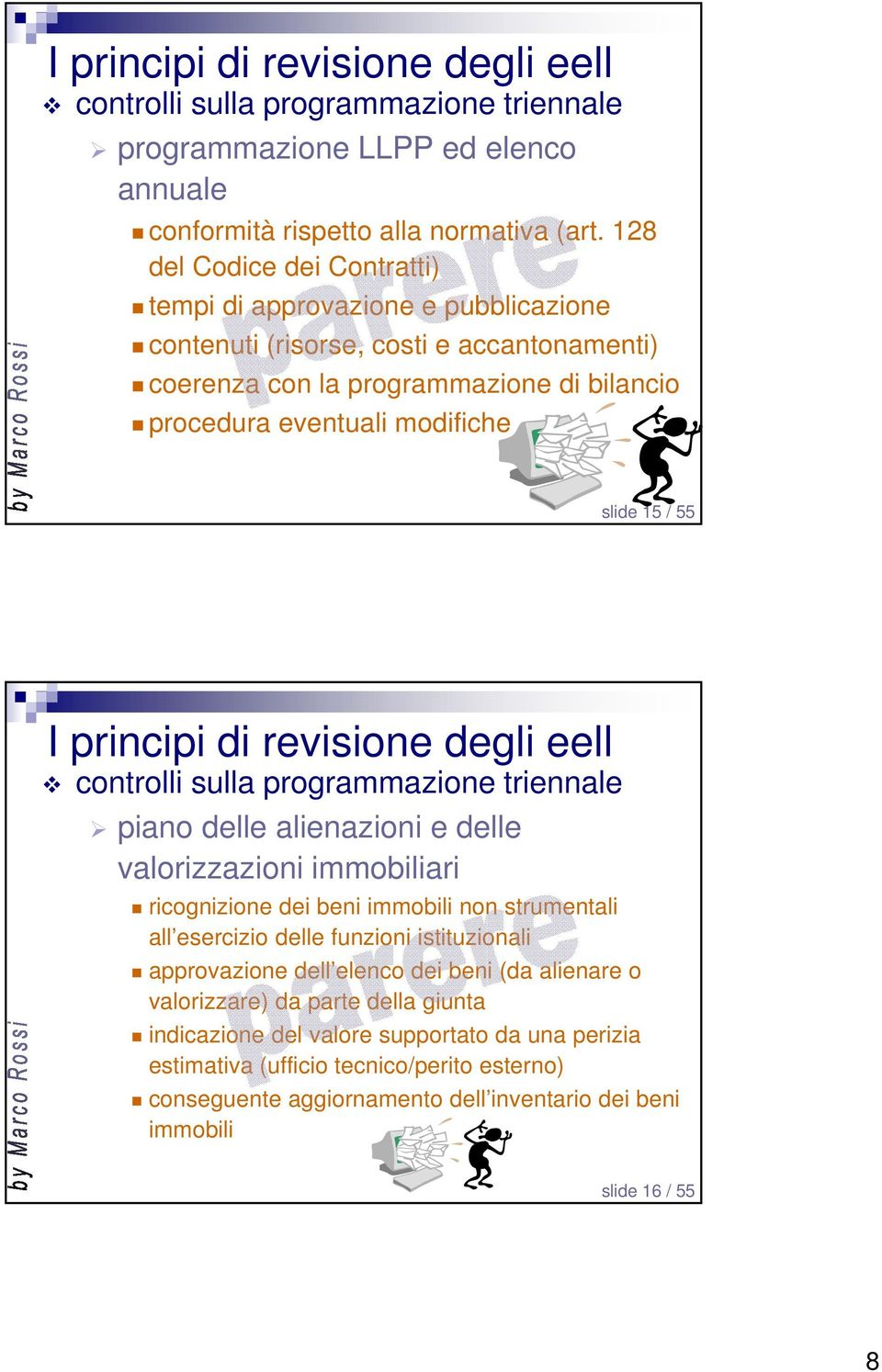 15 / 55 controlli sulla programmazione triennale piano delle alienazioni e delle valorizzazioni immobiliari ricognizione dei beni immobili non strumentali all esercizio delle funzioni