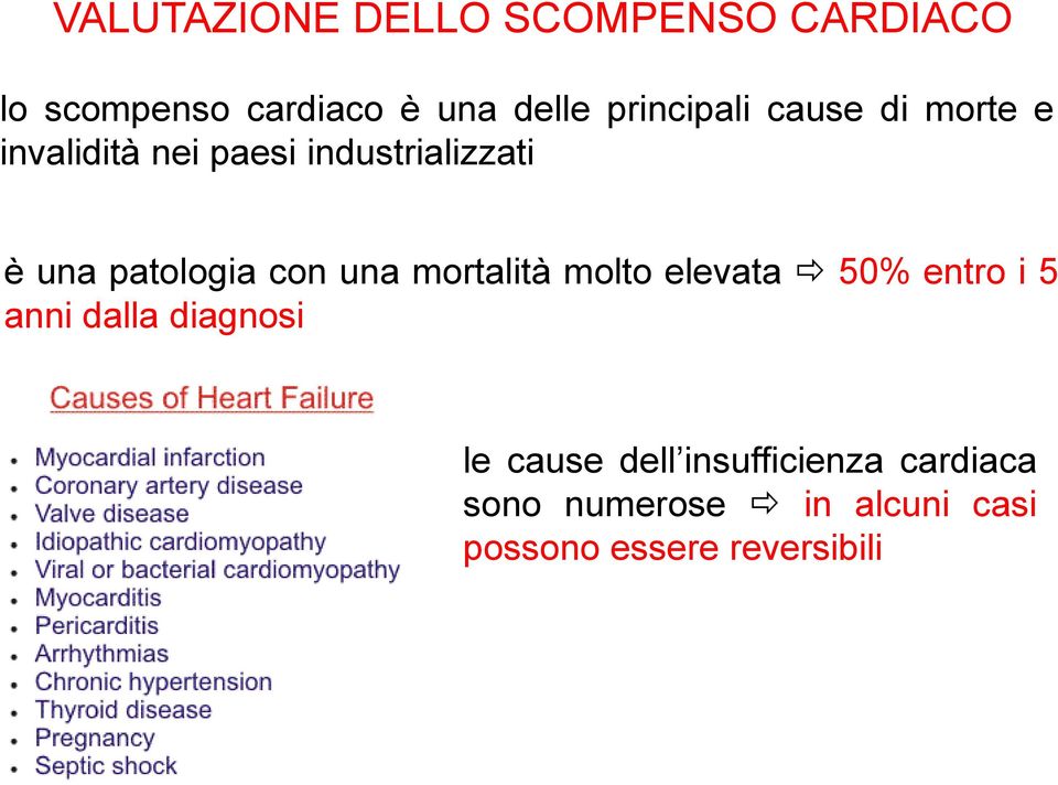 patologia con una mortalità molto elevata 50% entro i 5 anni dalla diagnosi