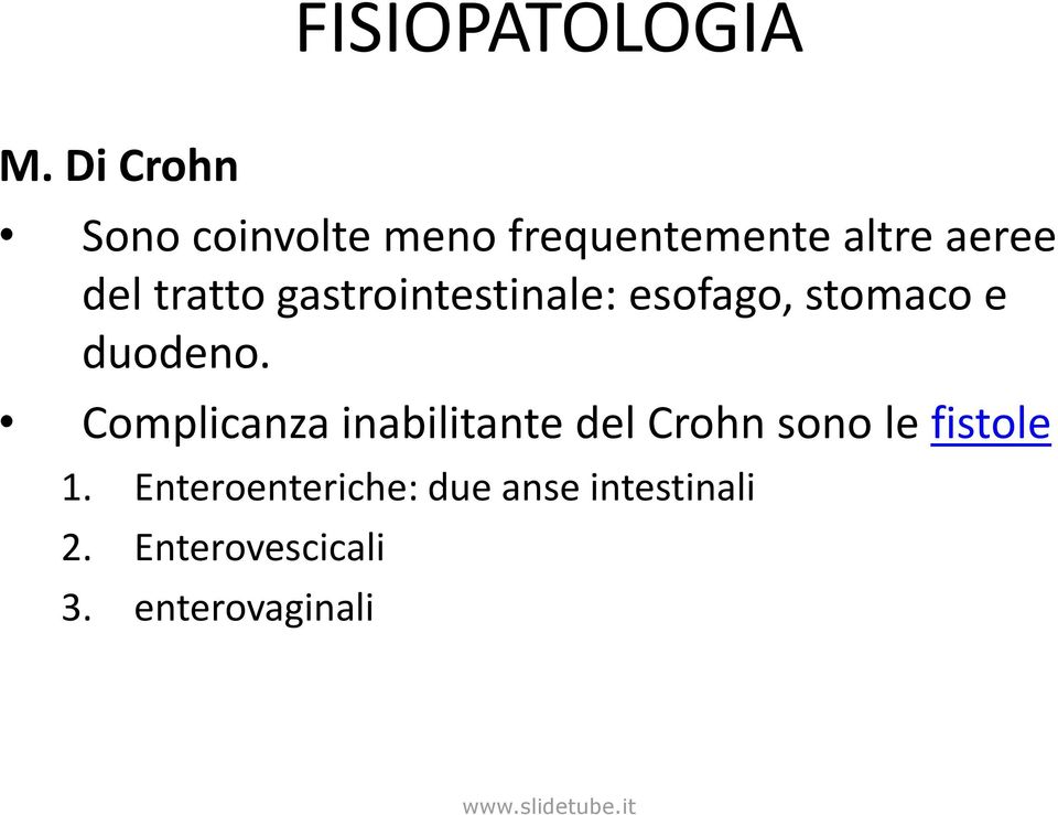 tratto gastrointestinale: esofago, stomaco e duodeno.