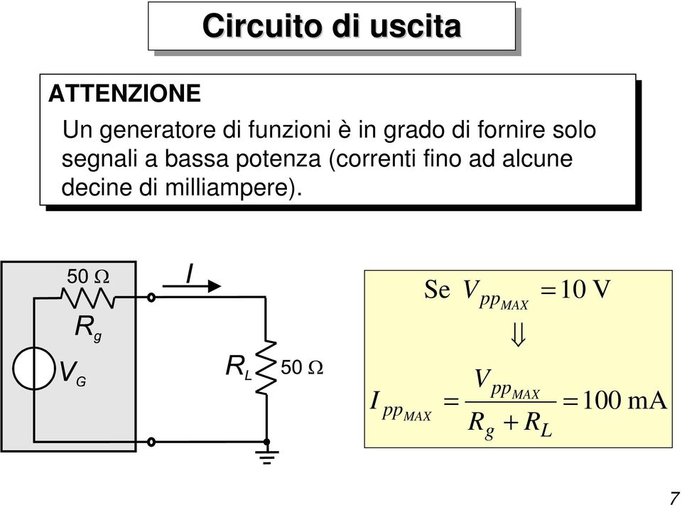 potenza (correnti fino ad ad alcune decine di di