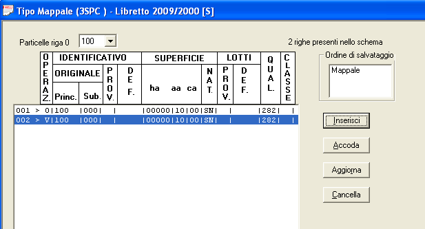 DEMOLIZIONE DEMOLIZIONE Tipo mappale per demolizione parziale del