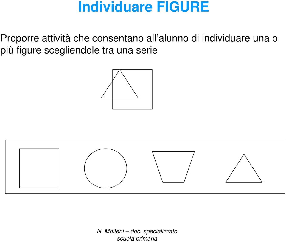 o più figure scegliendole tra una serie N.