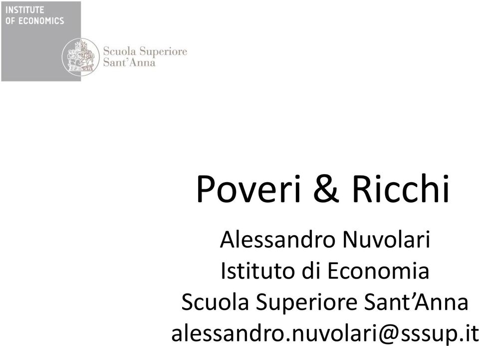 Economia Scuola Superiore