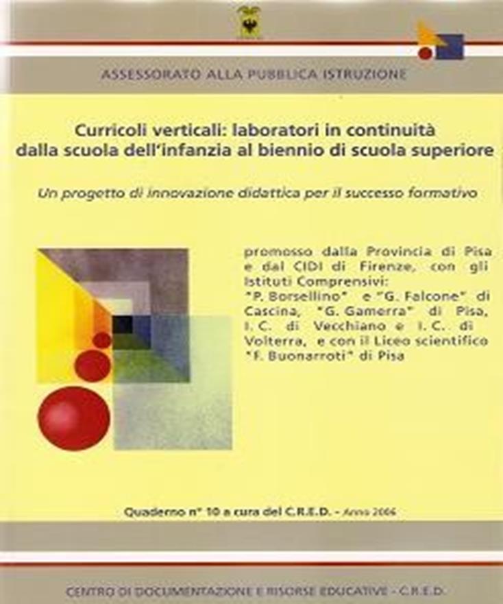 Genesi e organizzazione del laboratorio Il laboratorio è stato istituito nel 2003 con l adesione dell istituto Gamerra al progetto sui curricoli verticali promosso dalla Provincia di Pisa e dal CIDI