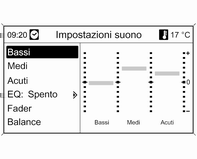 Introduzione 23 Immissione di una sequenza di caratteri Impostazioni del tono Navi 600 / Navi 900 Nel menu di impostazione del tono è possibile impostare caratteristiche di tono differenti per ogni